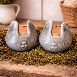 Apropos Rustic Farmhouse Modern Bunny Garden Pots‎ Home Decor